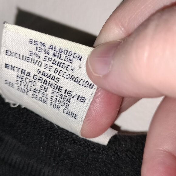 Thin black sweater, size XL, silver J, classic, 90s, retro - Picture 6 of 10